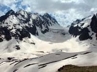 Аманауз: вершина и ледник
