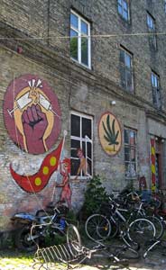 Christiania - a district of freedom and youth in the east